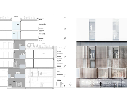 Wettbewerb Wohnungsneubau an der Tel-Aviv-Stra&szlig;e in K&ouml;ln - LC4